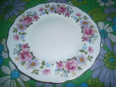 Buy Vintage - Queen Anne  Serenade  8597  Bone China Plate - 210mm Dia -minor Damage • 0.99£