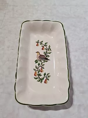 Buy Wade Partridge In A Pear Tree Royal Victoria Pottery England Rectangular Dish • 14.50£