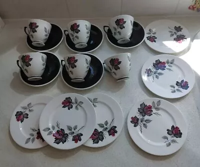 Buy Royal Albert  MASQUERADE 6 Cups, 5 Saucers,  6 Side Plates  • 21.99£