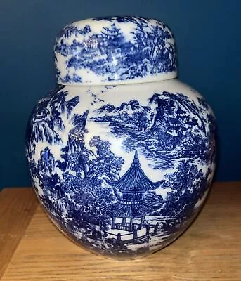 Buy Vintage Victoria Ware Ironstone Lidded Ginger Jar / Urn 10” Tall Chinese Pattern • 35.70£