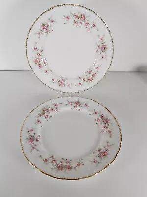 Buy Two Paragon  Victoriana Rose  Pattern Dinner Plates • 16£