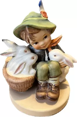 Buy Hummel Goebel Playmates Figurine 4  TMK 6 Dated 1979 Hum 58/0 Boy & Rabbits • 12.99£