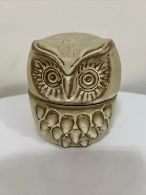 Buy Vintage Ceramic Owl Trinket Dish Sugar Bowl Ornament- Studio Pottery • 10£