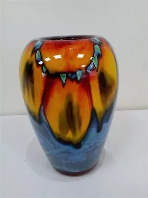 Buy Poole Pottery 'Wild Poppy' Vase 22cm • 31£