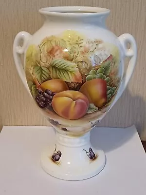 Buy Aynsley Orchard Gold Two Handled Vase Urn [no Lid] White Background 19cm Tall. • 9.50£