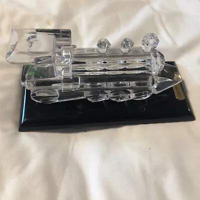 Buy Crystal Steam Locomotive  Ornament Made In Italy By KRISTAL COLOR L:18 Cm • 24.99£