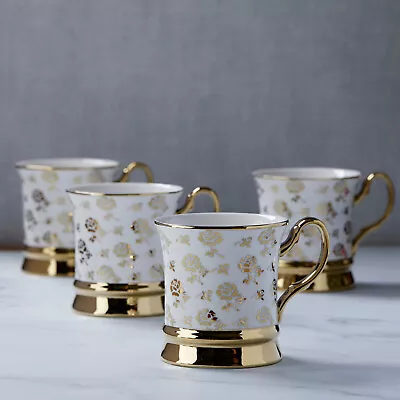 Buy Set Of 4 Electroplated Mugs - Gold And Silver • 52.30£