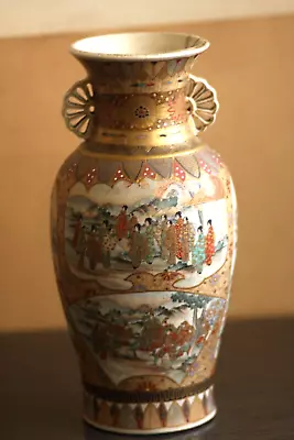 Buy Antique Japanese Satsuma Kinkozan Vase • 80£