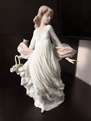 Buy Lladro Spring Splendor Figure Lady Girl With Flower Basket #5898 Rrp $820 • 149.99£