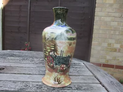 Buy Cobridge Stoneware .wartime . Bringing In The Harvest Vase . Anji Davenport • 160£