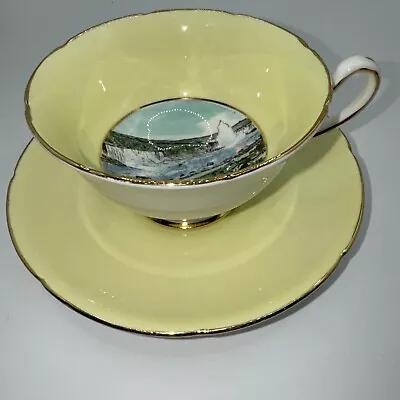 Buy Cup And Saucer-Royal Grafton Fine Bone China Made In England Niagara Falls Scene • 20.50£