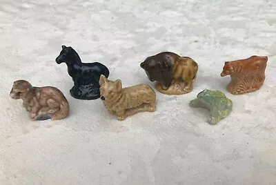 Buy Job Lot Of 6 Vintage Wade Whimsies Otter Horse Corgi Bison Frog Cow • 2.99£