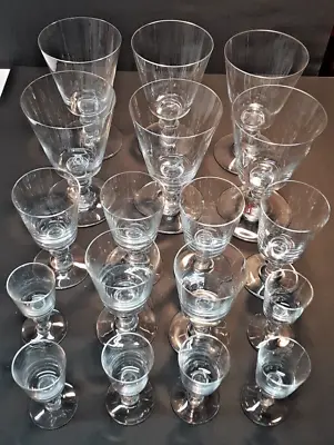 Buy 18   SULLY  Baccarat Crystal Water/ Wine/Cordial Glasses 6 Of Each • 503.24£