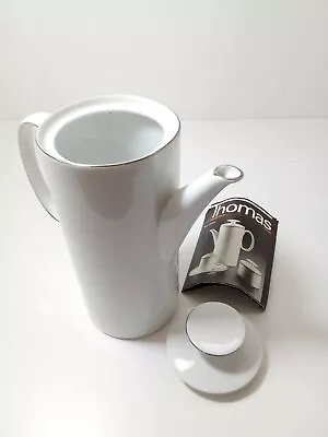 Buy Thomas Germany Coffee Pot White Porcelain And Lid Height 23cm • 12£