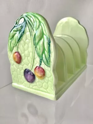 Buy Carlton Ware Cherry Rare Green Toast Rack. Shape No. 2158 C1950-3 Exc Cond. • 34.99£