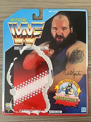 Buy WWE Earthquake Hasbro Wrestling Figure Backing Card Only WWF Series 3 1991 RARE • 4.99£
