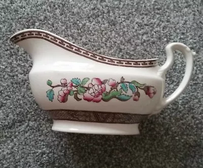 Buy Bridgwood Ye Olde Indian Tree Gravy Boat 20cms Approx Vintage • 15£