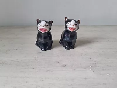 Buy Royal Doulton Lucky Black Cat Yawning Figurine K12 Bone China Vintage • 3.20£