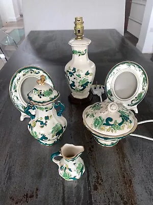 Buy Collection Of 6 Items Of Masons Ironstone Chartreuse Fine China • 25£