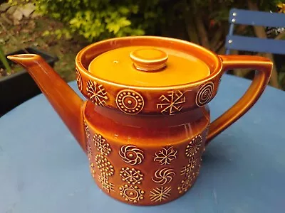 Buy Rare Vintage Amber Portmeirion Totem Tea Pot • 39£
