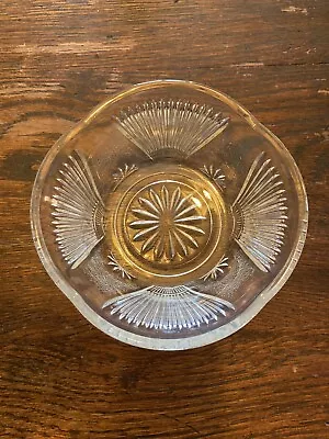 Buy Vintage Art Deco Glass Bowl. Original Family Piece. 5  Daimeter 2  Tall. 1930s. • 6£