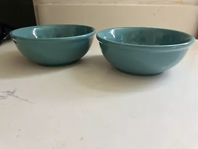 Buy Fishs Eddy 2 Mallard Blue Soup Cereal All Purpose Bowls 6.75  Hard To Find MINT • 44.73£