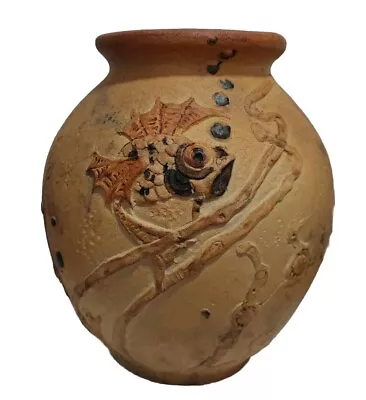 Buy Antique Fish Stoneware Vase Studio Pottery In The Style Of Martin Brothers. VGaC • 90£
