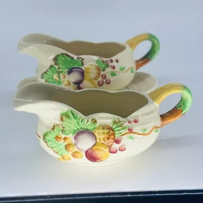 Buy Royal Staffordshire Pottery X2 Sauce Boats With One Under Plate Vgc 14cm Length • 5.95£