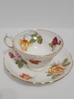 Buy Hammersley & Co Morgan’s Rose Footed Teacup 2 3/4” Bone China Made In England • 32.63£