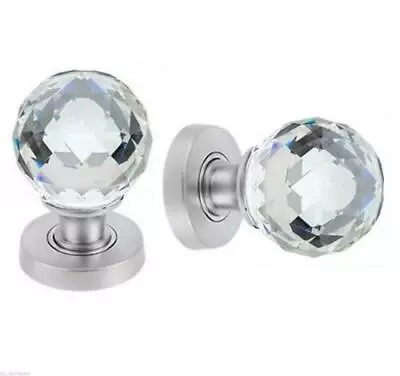 Buy Crystal Cut Glass Mortice Door Knob Polished Chrome/satin Chrome/polished Brass • 17.06£