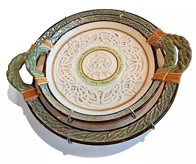 Buy Grasslands Road Celtic Traditions Ceramic Decorative Plates 2 Pc. Set • 18.64£