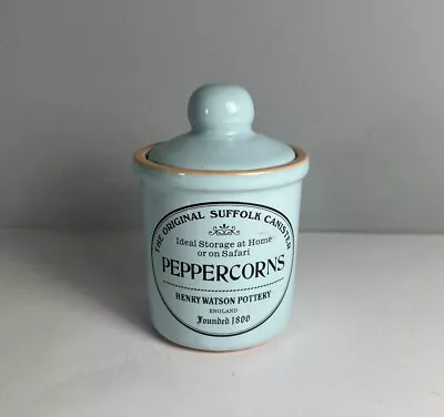 Buy RARE DUCK EGG BLUE Henry Watson Original Suffolk Pottery PEPPERCORNS Storage • 12.99£