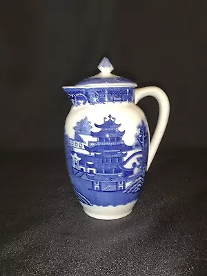 Buy Adderley Ware Old Willow Blue And White China Tea Coffee Pot  With Lid • 55.91£