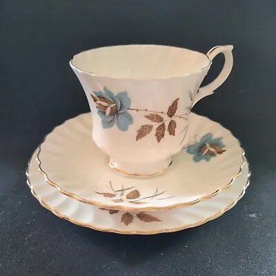 Buy Vgc Vintage Queen Anne Giselle Bone China Tea Set Trio • 19.99£