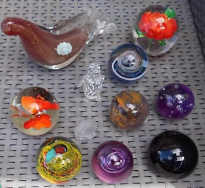 Buy Glassware Paperweight Collection Some Damaged • 14.99£
