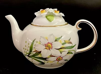 Buy Royale Stratford Country Cottage Teapot Collection Spring Narcissus, England • 72.81£