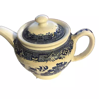 Buy North Staffordshire Pottery Willow Pattern Teapot • 50£