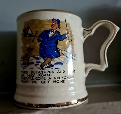 Buy Antique - Humorous Drunk And Dog Mug - Lord Nelson Ware Elijah Cotton • 9.99£