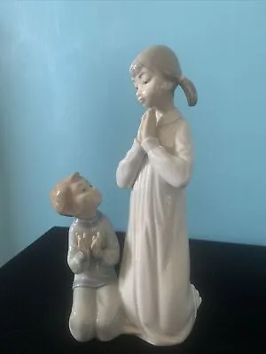 Buy Lladro Figurine Teaching To Pray, Children Praying Very Collectible Retired 1998 • 35£