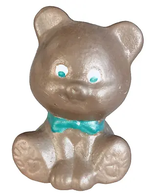 Buy Mini Sitting Copper Bear Cub Ceramic Figurine MCM Ears Baby Bow 50s Art Animals • 9.32£