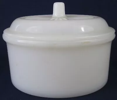 Buy REFRIGERATOR JAR! Vintage HAZEL ATLAS GLASS Kitchen Ware Depression WHITE Lovely • 18.64£