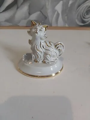 Buy Capodimonte Swarovski Limoges Cat Figurine Vintage Italian Porcelain Rare • 13.99£