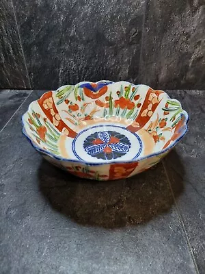 Buy Antique Chinese Imari Porcelain 8.5  Scalloped Bowl • 55£