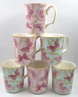 Buy Rare New Set 6 Royal Albert Zandra Rhodes Mugs Butterfly My Favourite Things • 120£