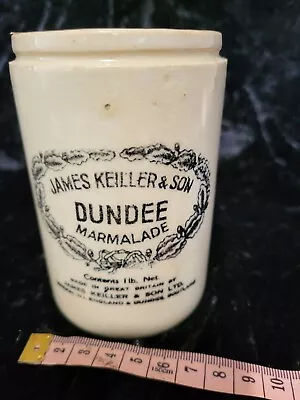 Buy Vintage English-Made Stoneware Dundee Marmalade Jar • 120£