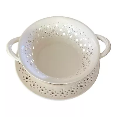 Buy Leedsware Creamware Serving Bowl And Platter W/flaw • 41.94£