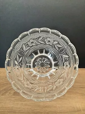 Buy Vintage Heavy Cut Glass Crystal Bowl • 14.50£