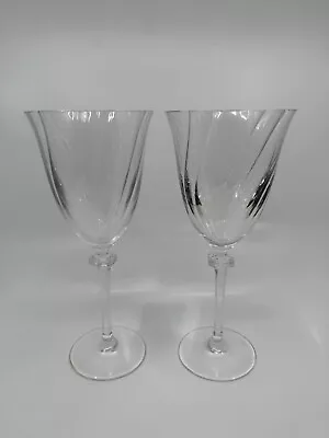 Buy Royal Doulton Vassar Crystal Water Goblets Set Of 2 *READ* • 5.59£