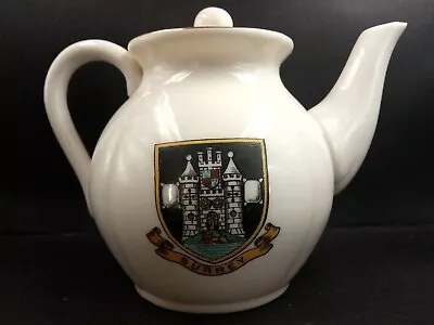 Buy Goss Crested China - ESHER/SURREY Crests - Melon Tea Pot 104mm - Goss • 8£