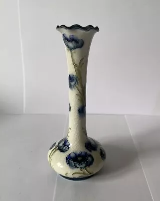 Buy Stunning Early William Moorcroft For Macintyre Florian Ware Blue Poppy Vase • 475£